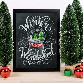 Wallity Cuadro Decorativo enmarcado en MDF Multicolor 24 x 29 cm